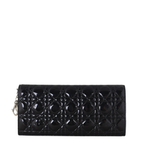 Dior Lady Dior Chain Wallet Patent