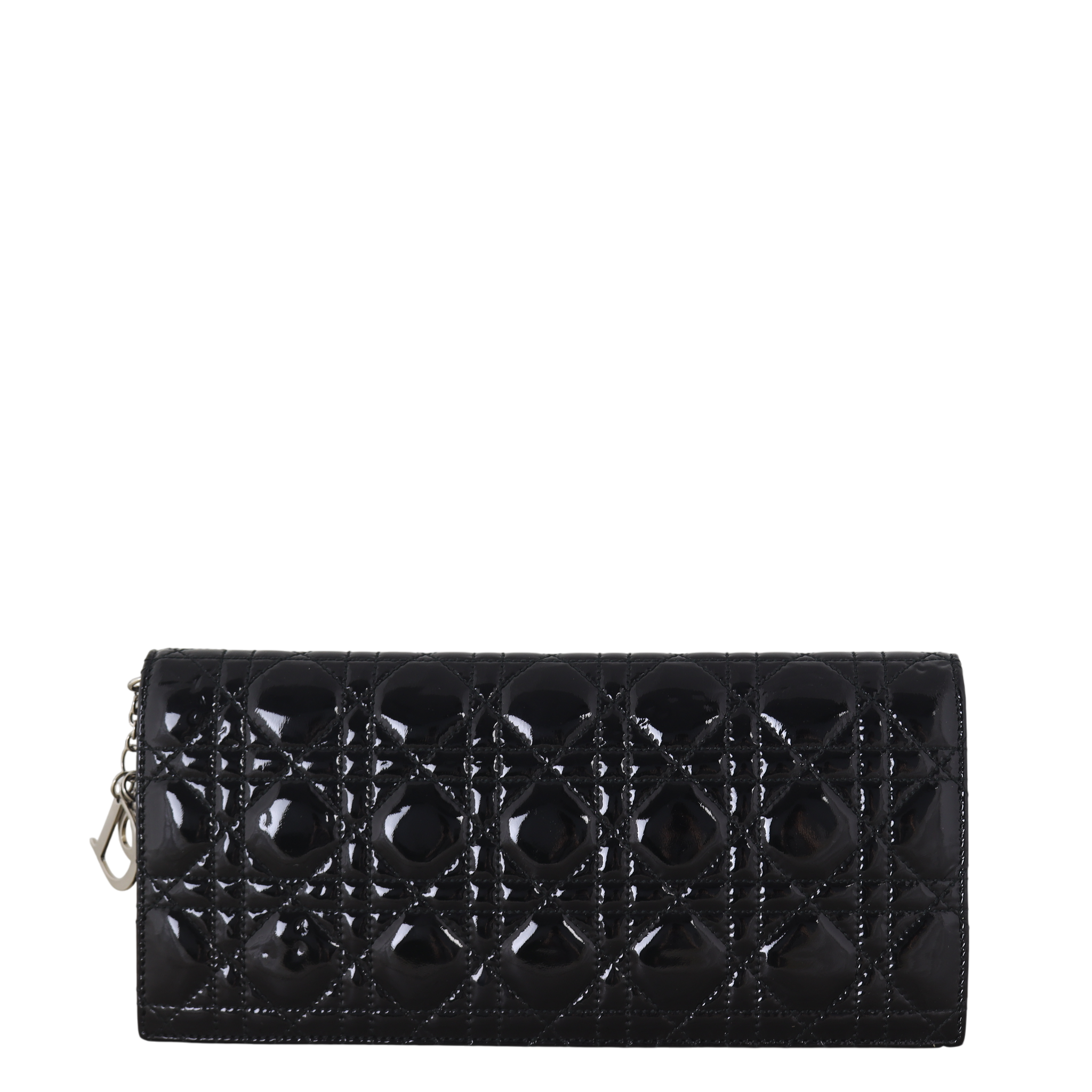 Dior Lady Dior Chain Wallet Patent