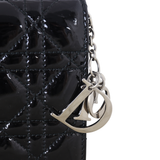 Dior Lady Dior Chain Wallet Patent