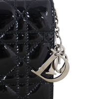 Dior Lady Dior Chain Wallet Patent
