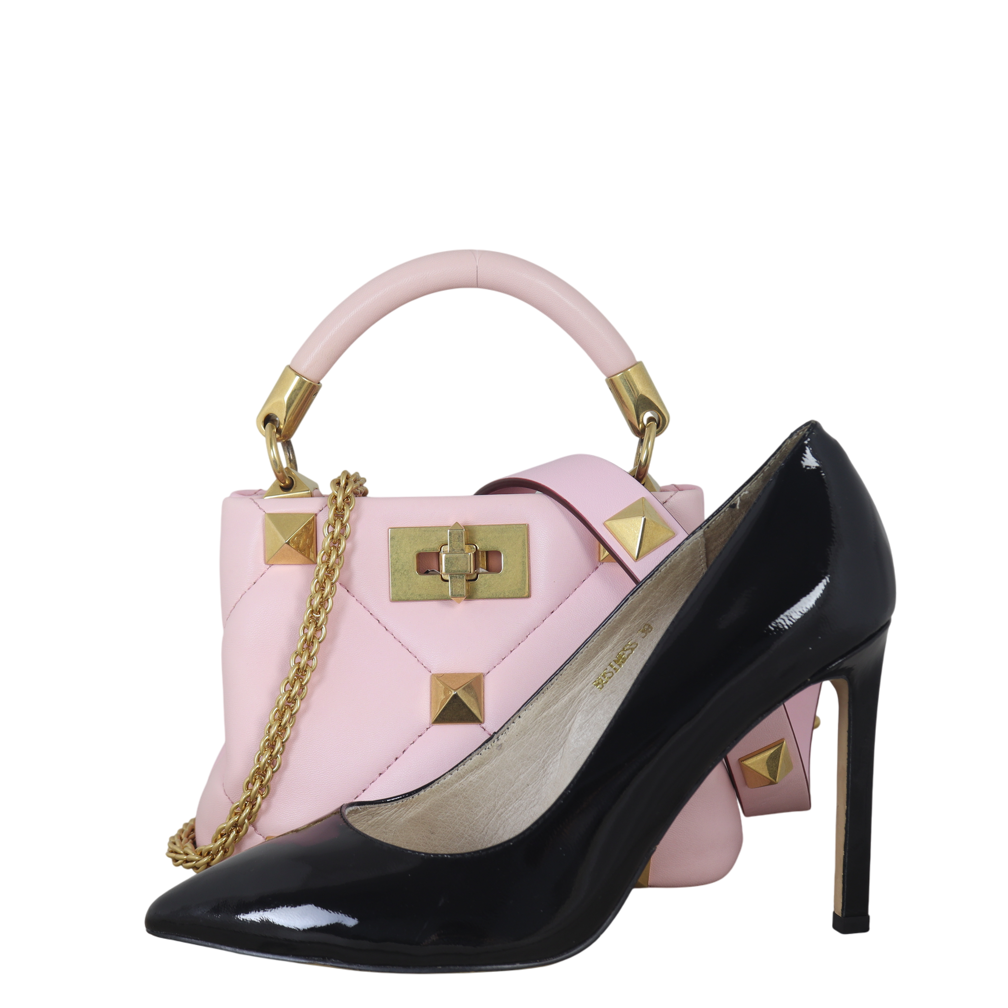 Valentino Roman Stud Top Handle Bag