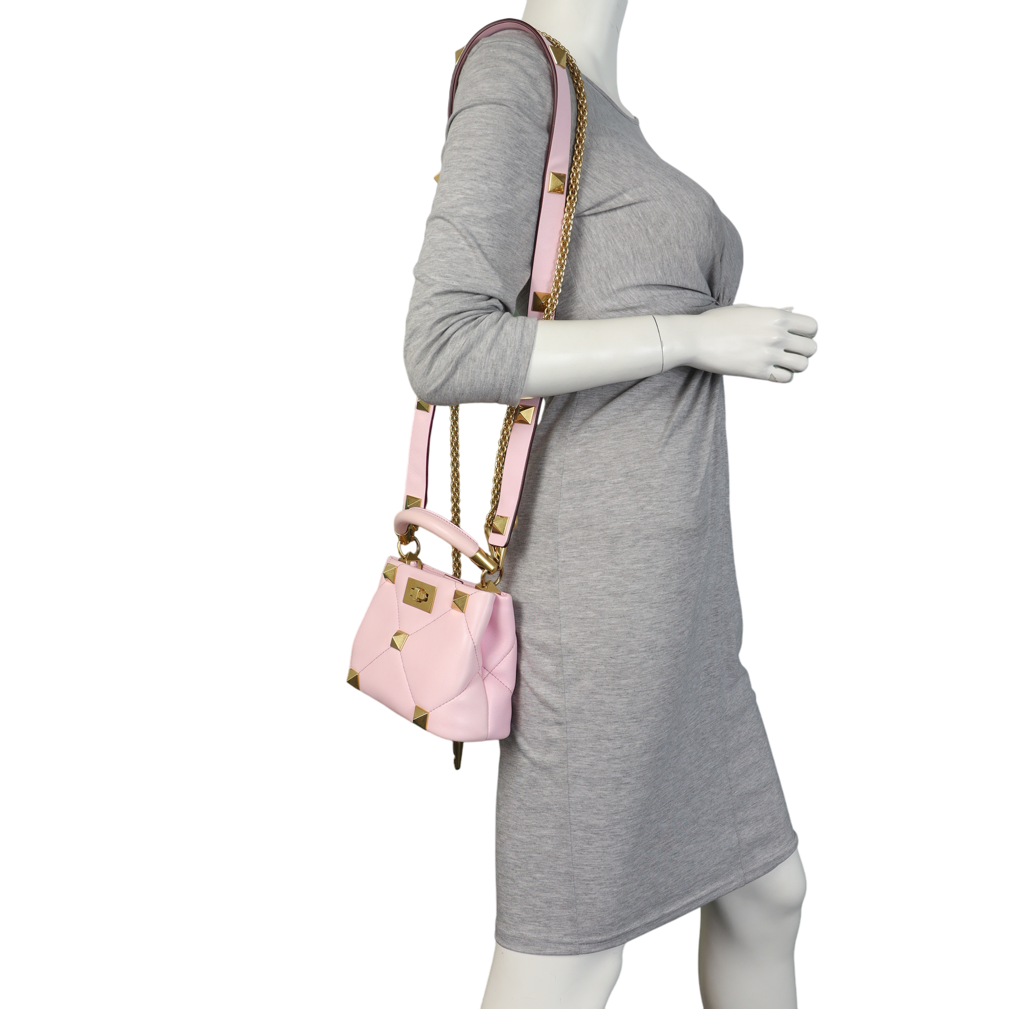 Valentino Roman Stud Top Handle Bag