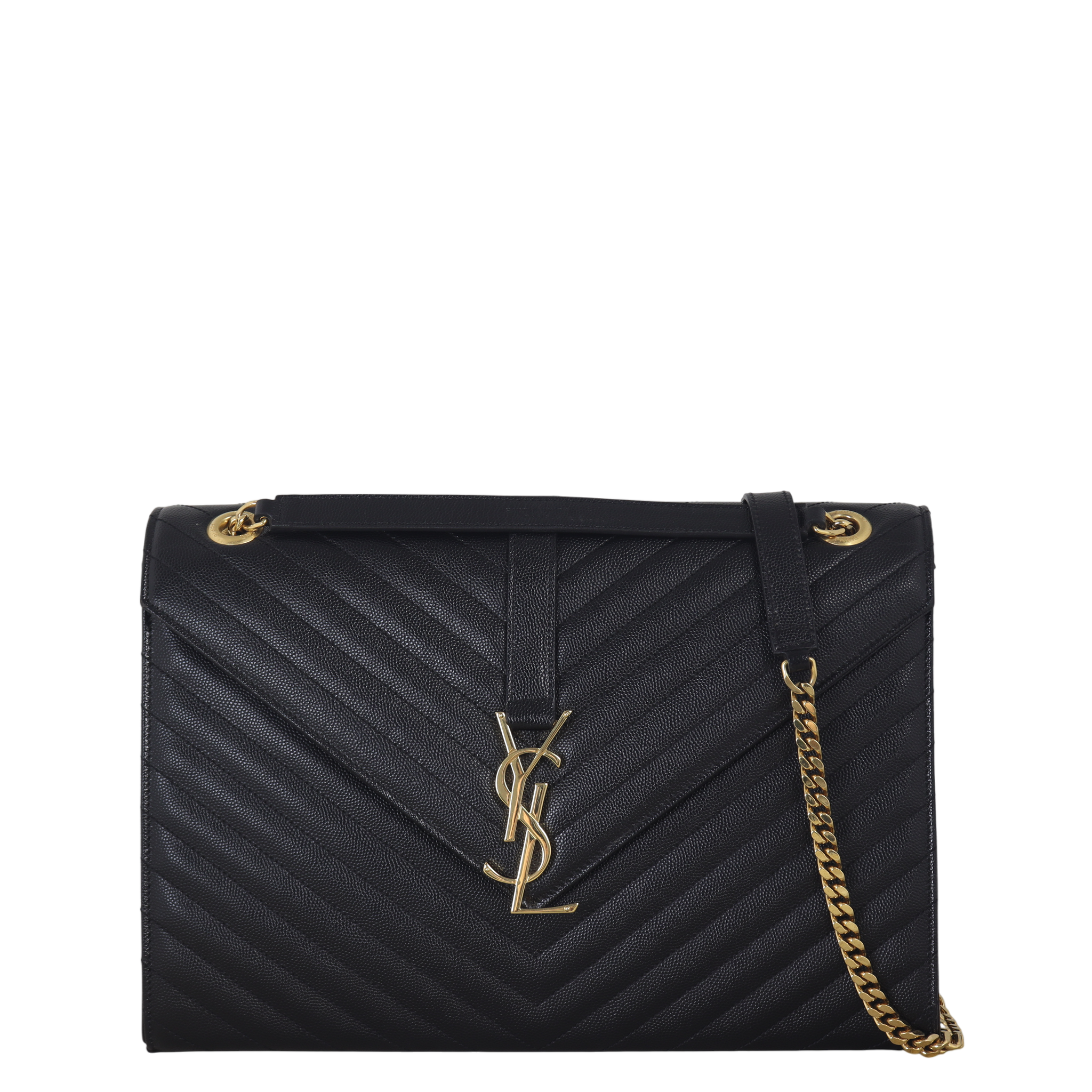 Saint Laurent Matelasse Envelope Large Bag