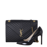 Saint Laurent Matelasse Envelope Large Bag