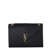 Saint Laurent Matelasse Envelope Large Bag