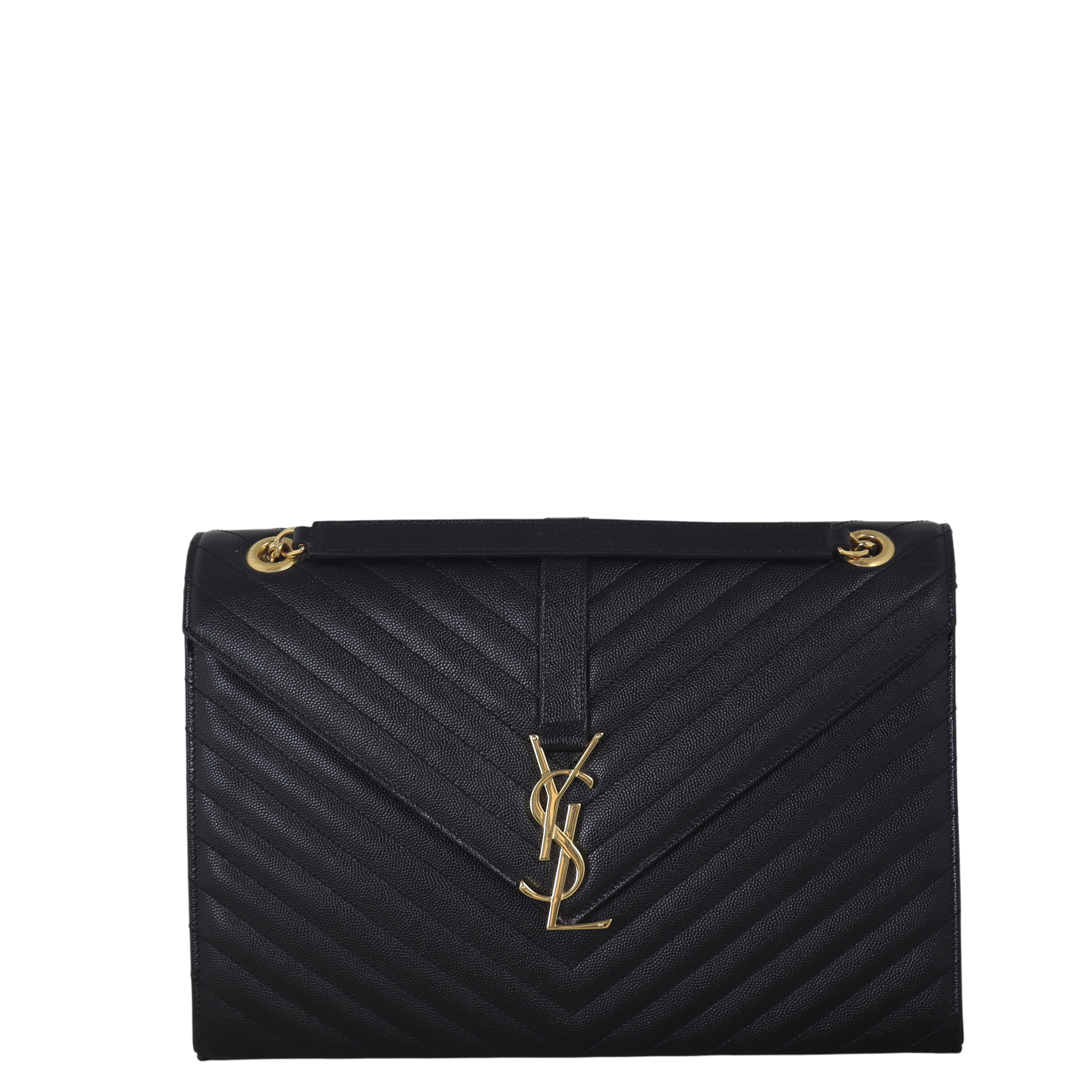 Saint Laurent Matelasse Envelope Large Bag