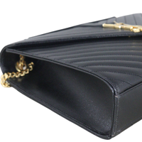Saint Laurent Matelasse Envelope Large Bag