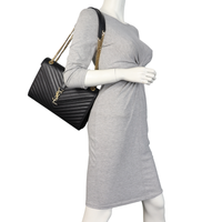 Saint Laurent Matelasse Envelope Large Bag