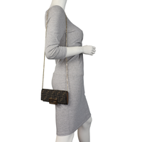 Fendi Baguette Continental Wallet on Chain