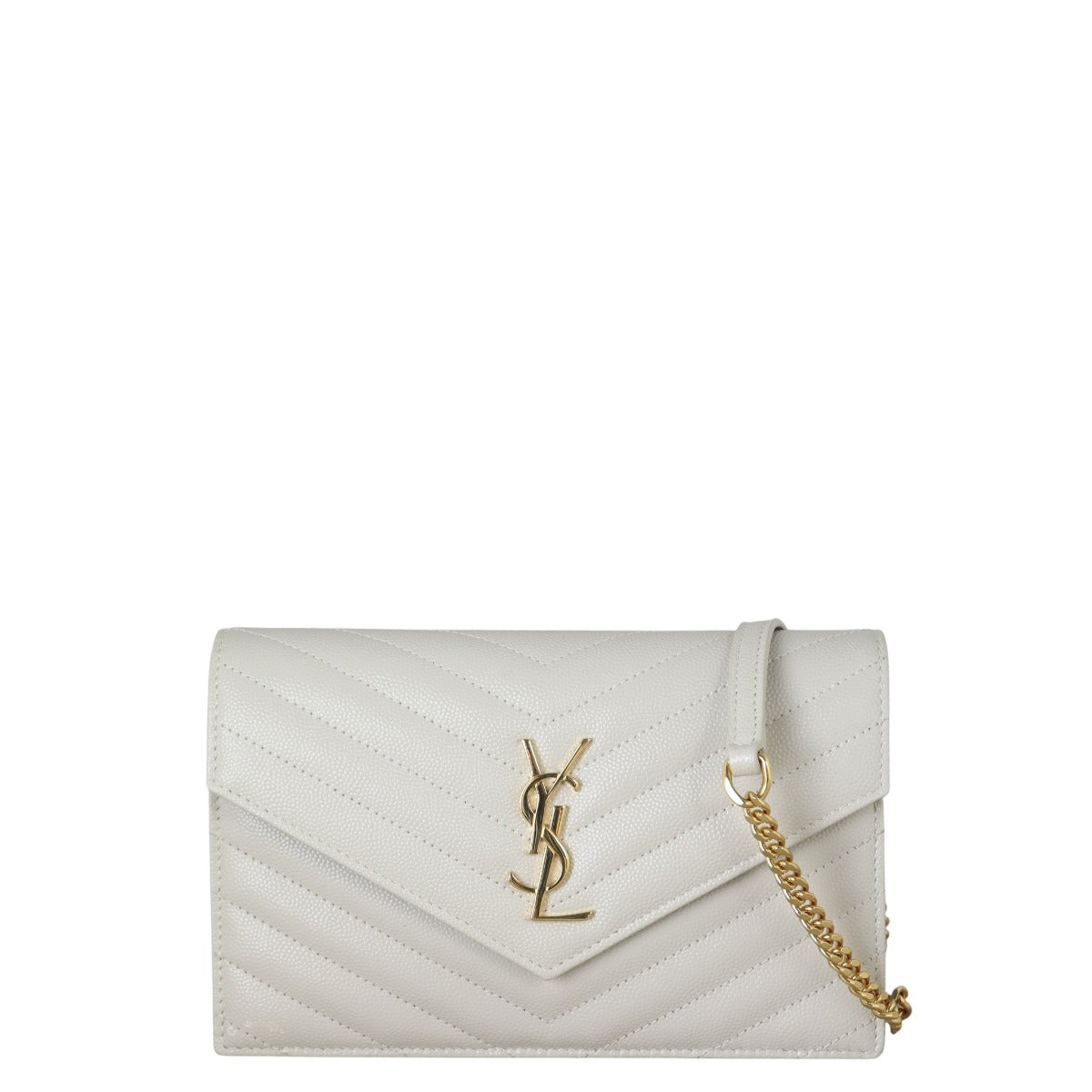 Saint Laurent Cassandre Envelope Chain Wallet