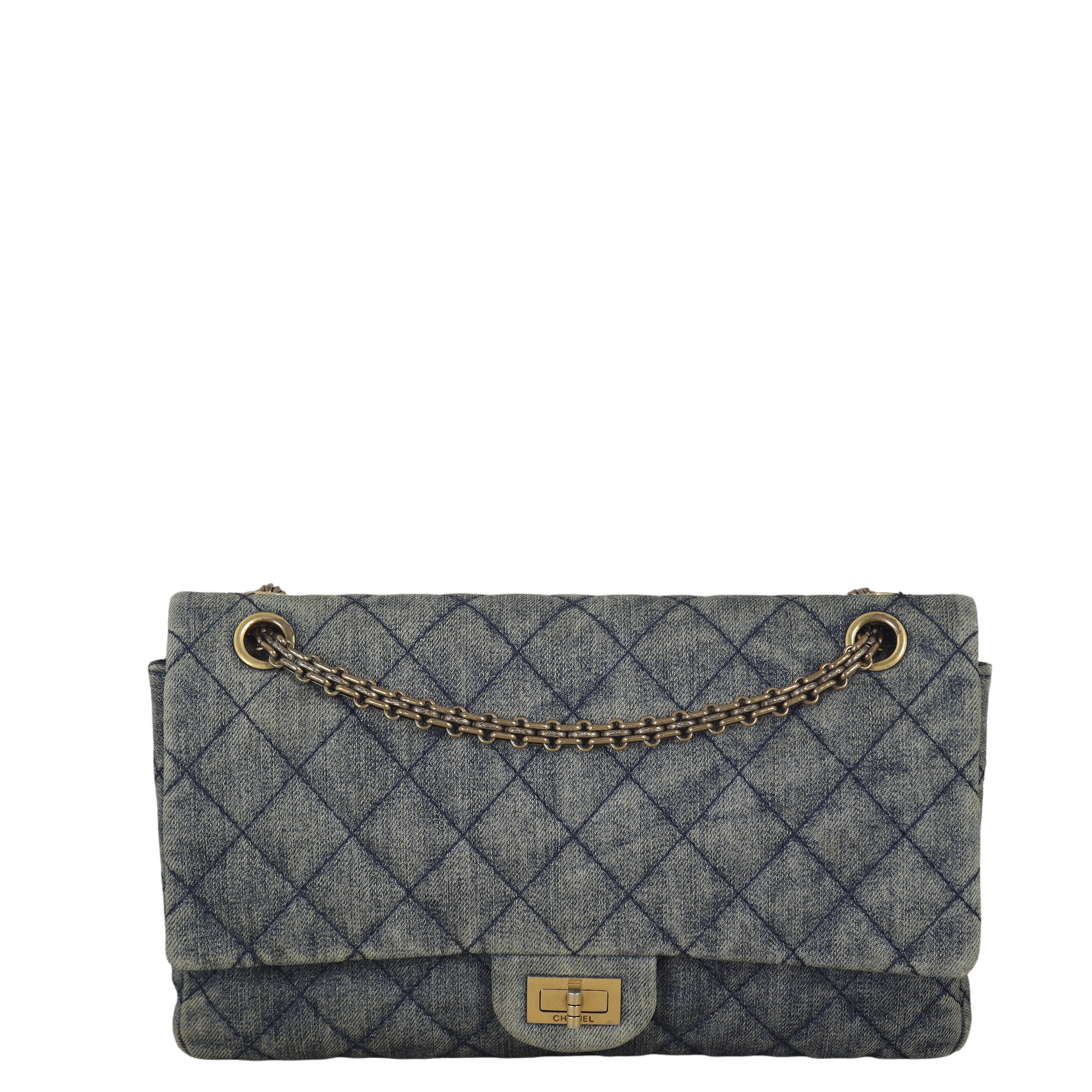Chanel 2.55 Reissue 226 Double Flap Bag Denim