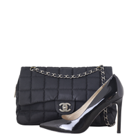 Chanel Chocolate Bar Flap Bag Nylon