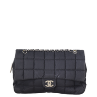Chanel Chocolate Bar Flap Bag Nylon