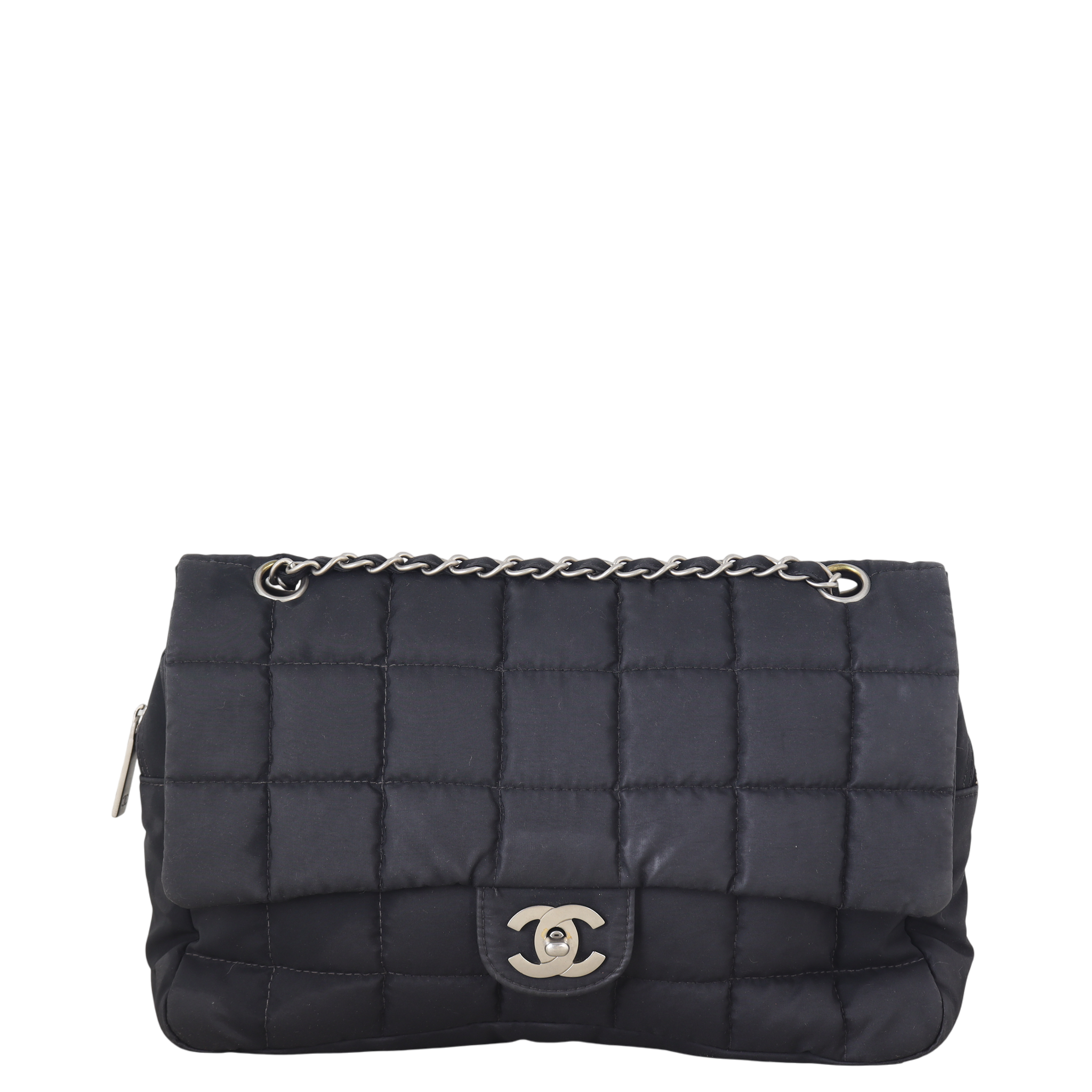 Chanel Chocolate Bar Flap Bag Nylon