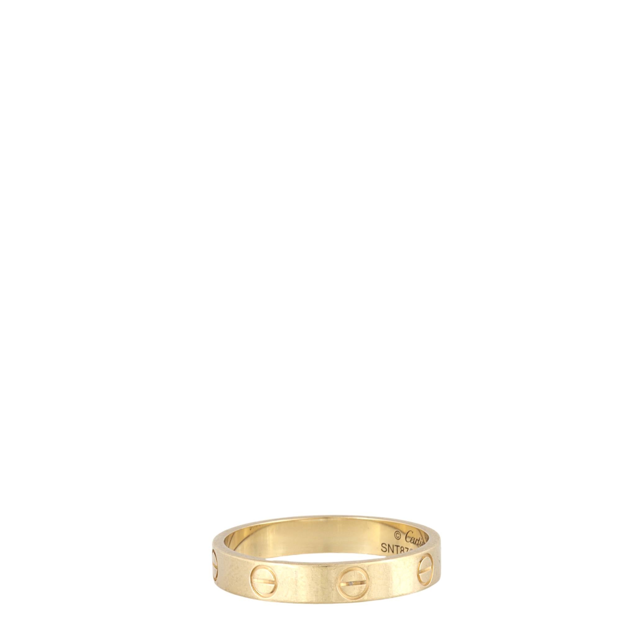 Cartier Love Ring Small 18k Yellow Gold