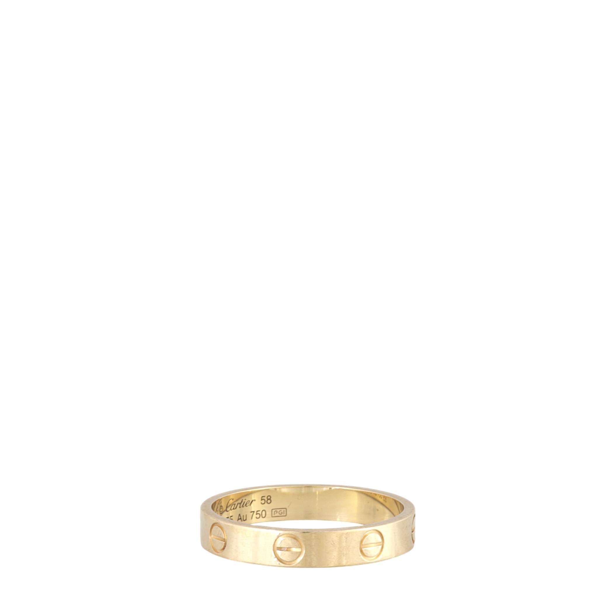 Cartier Love Ring Small 18k Yellow Gold – Luxe.It.Fwd