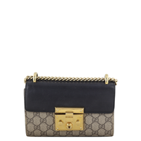 Gucci GG Supreme Padlock Small Shoulder Bag