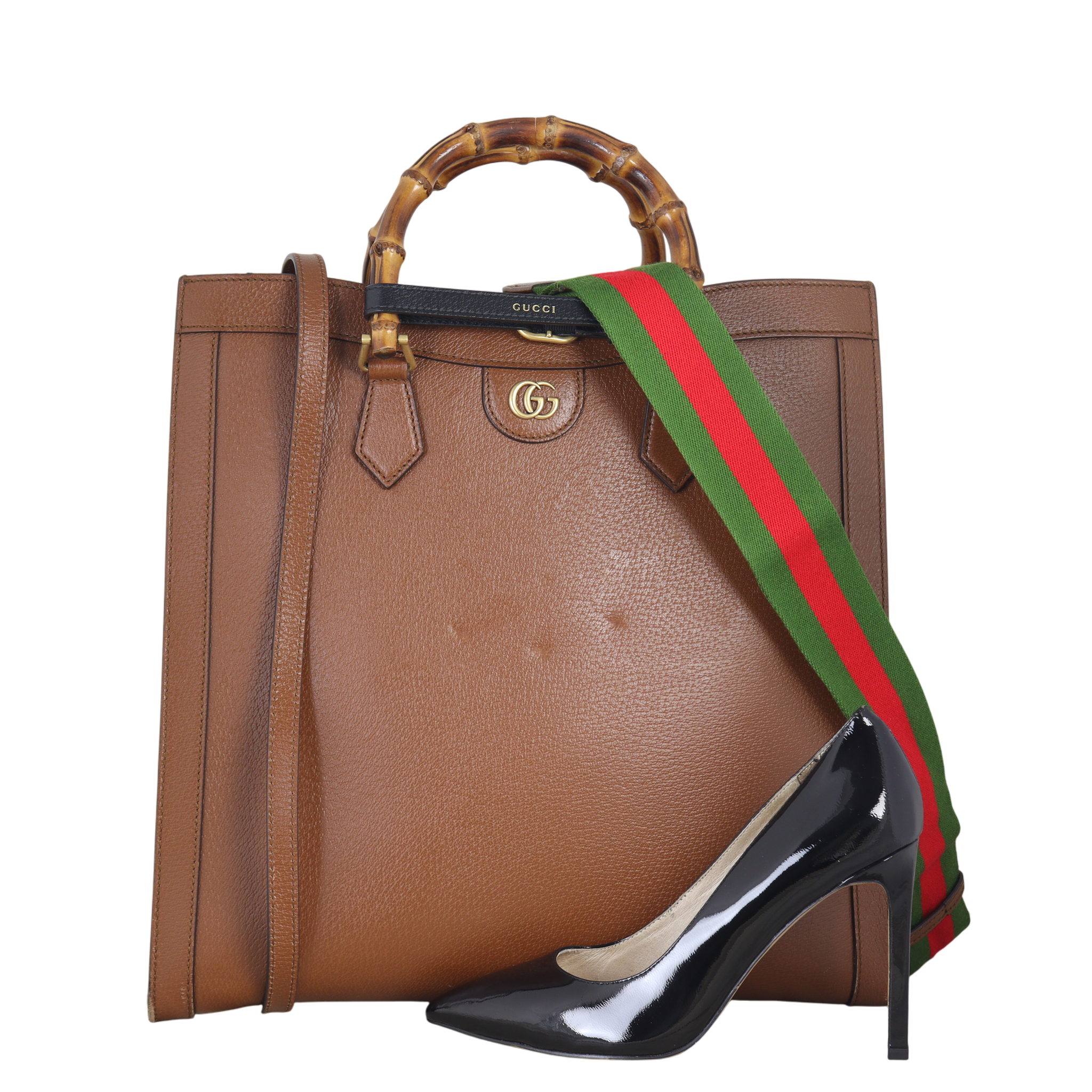 Gucci Diana Bamboo Top Handle Tote Large