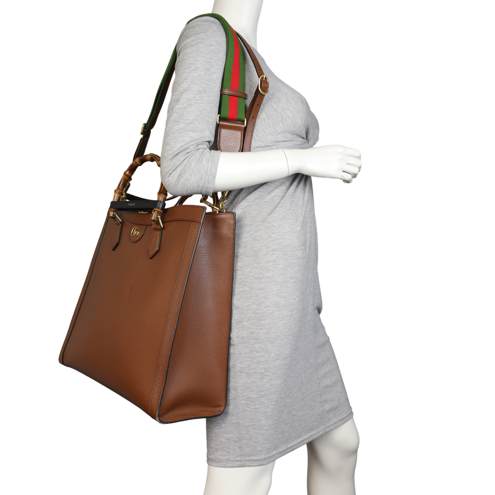 Gucci Diana Bamboo Top Handle Tote Large