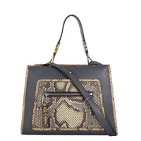 Fendi Runaway Tote Small Python