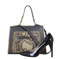 Fendi Runaway Tote Small Python