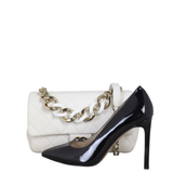 Chanel Elegant Plexi Double Chain Flap Bag