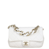 Chanel Elegant Plexi Double Chain Flap Bag