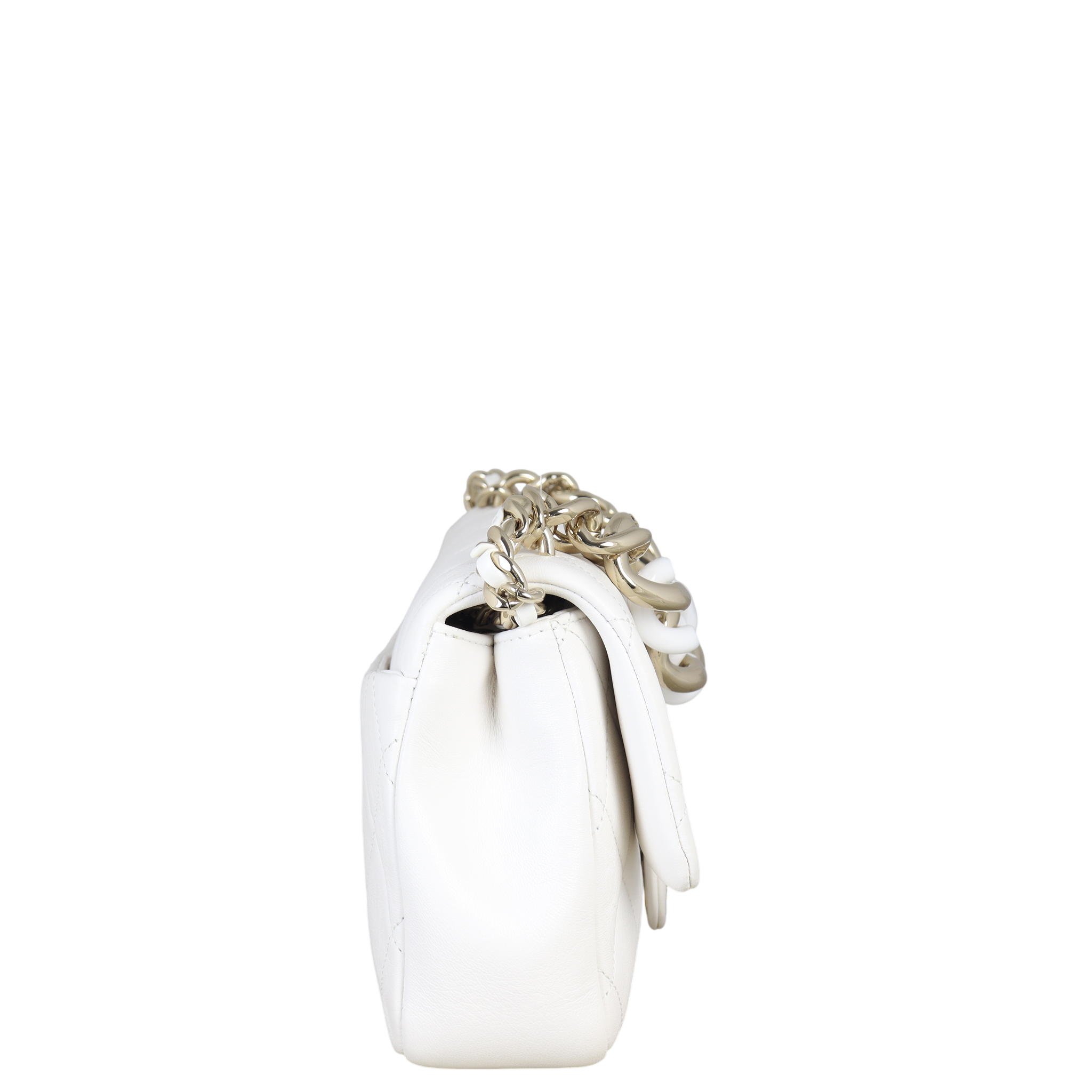 Chanel Elegant Plexi Double Chain Flap Bag