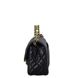 Chanel CC Flap Mini Rectangular Logo Top Handle Bag Lambskin