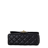 Chanel CC Flap Mini Rectangular Logo Top Handle Bag Lambskin