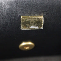 Chanel CC Flap Mini Rectangular Logo Top Handle Bag Lambskin