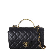 Chanel CC Flap Mini Rectangular Logo Top Handle Bag Lambskin