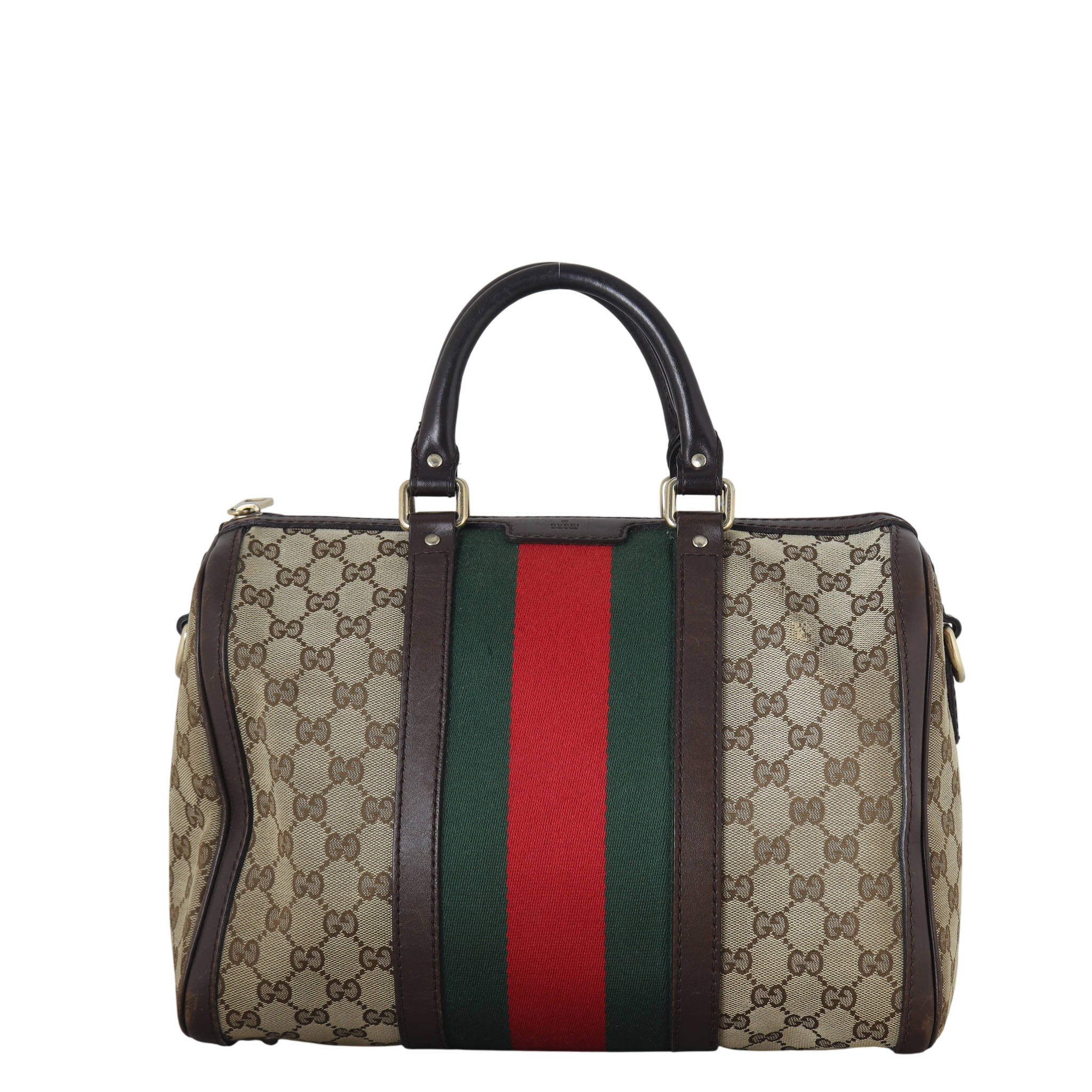 Gucci Vintage Web Original GG Boston Bag Medium