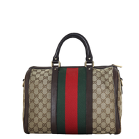 Gucci Vintage Web Original GG Boston Bag Medium
