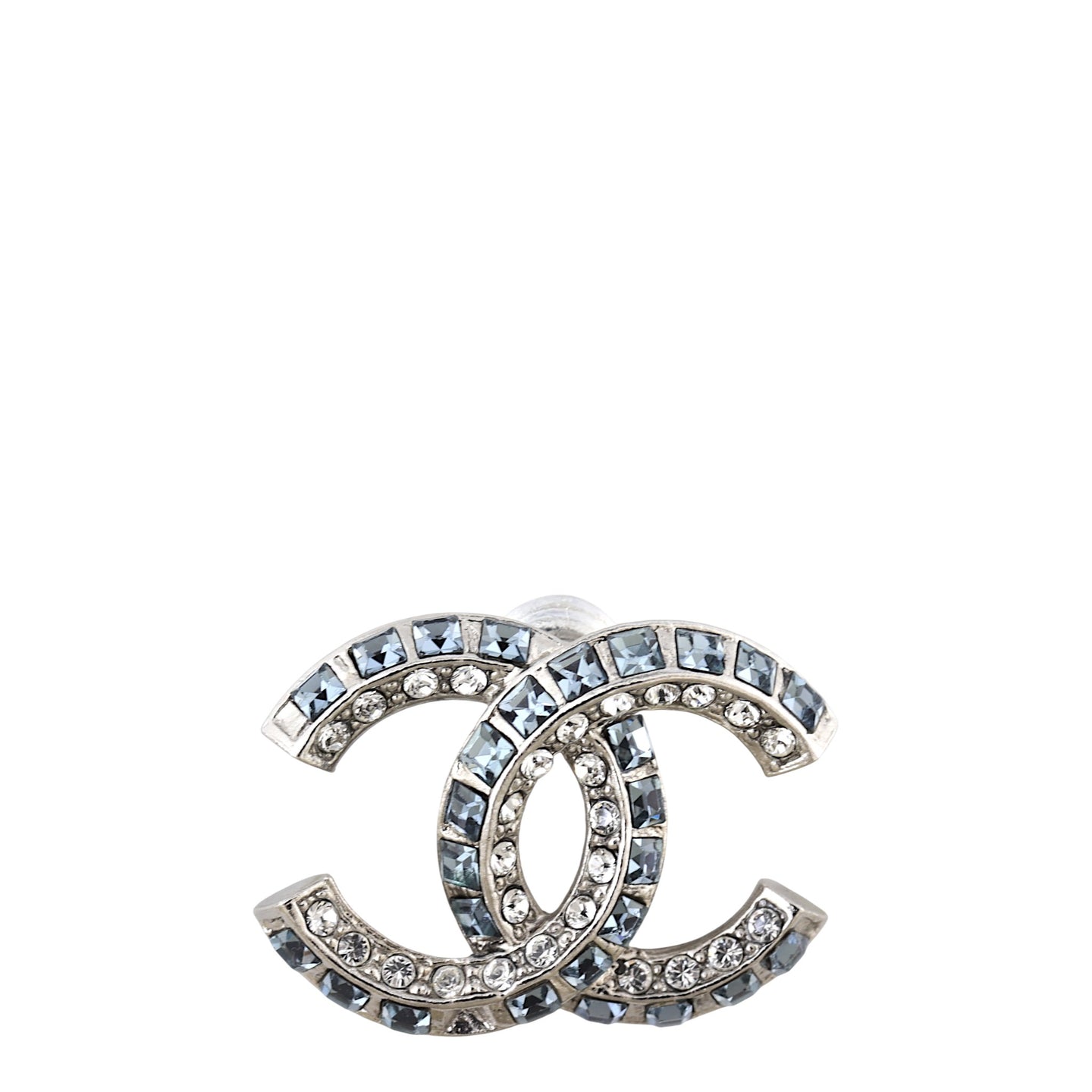 Chanel Baguette Crystal CC Earrings