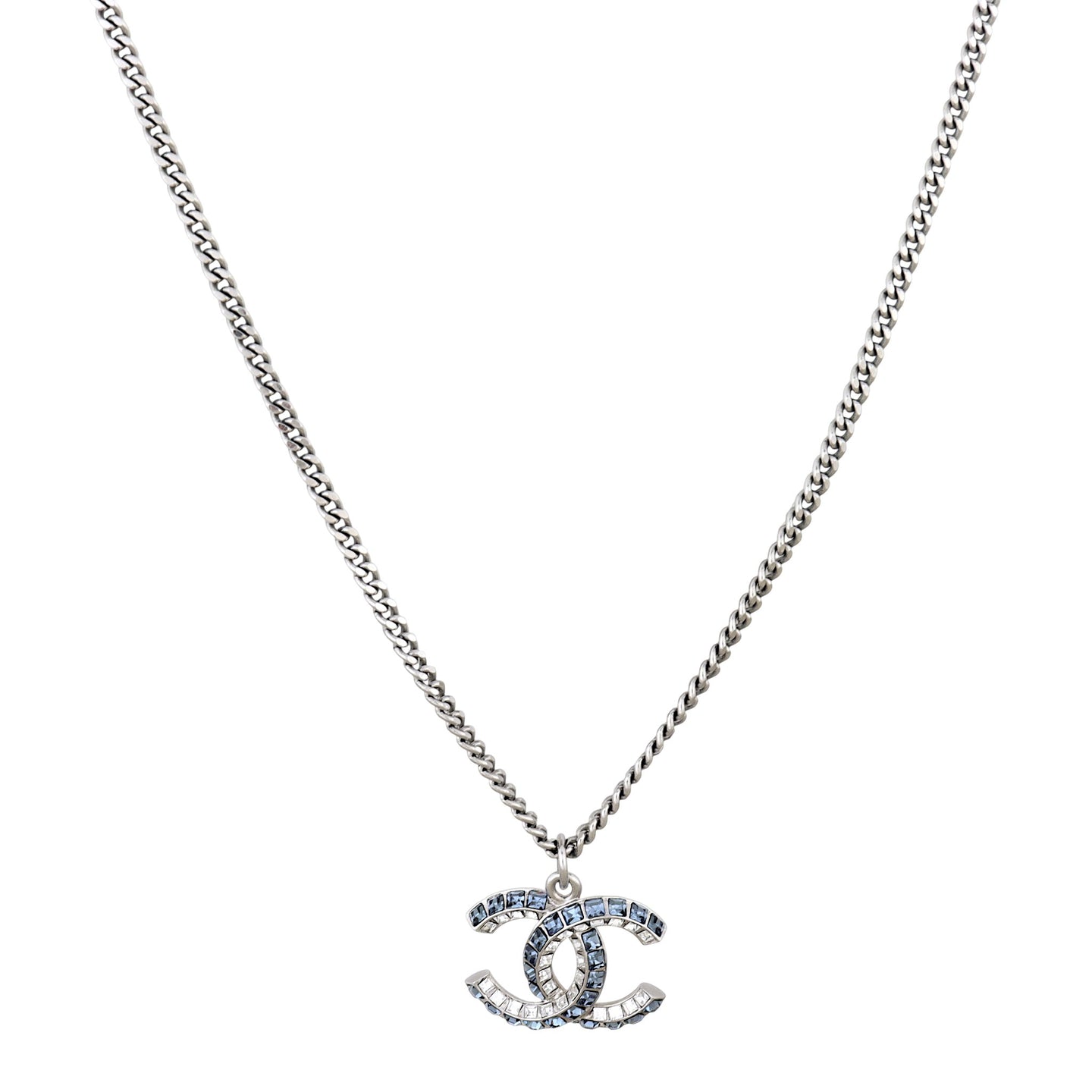 Chanel Baguette Crystal CC Necklace