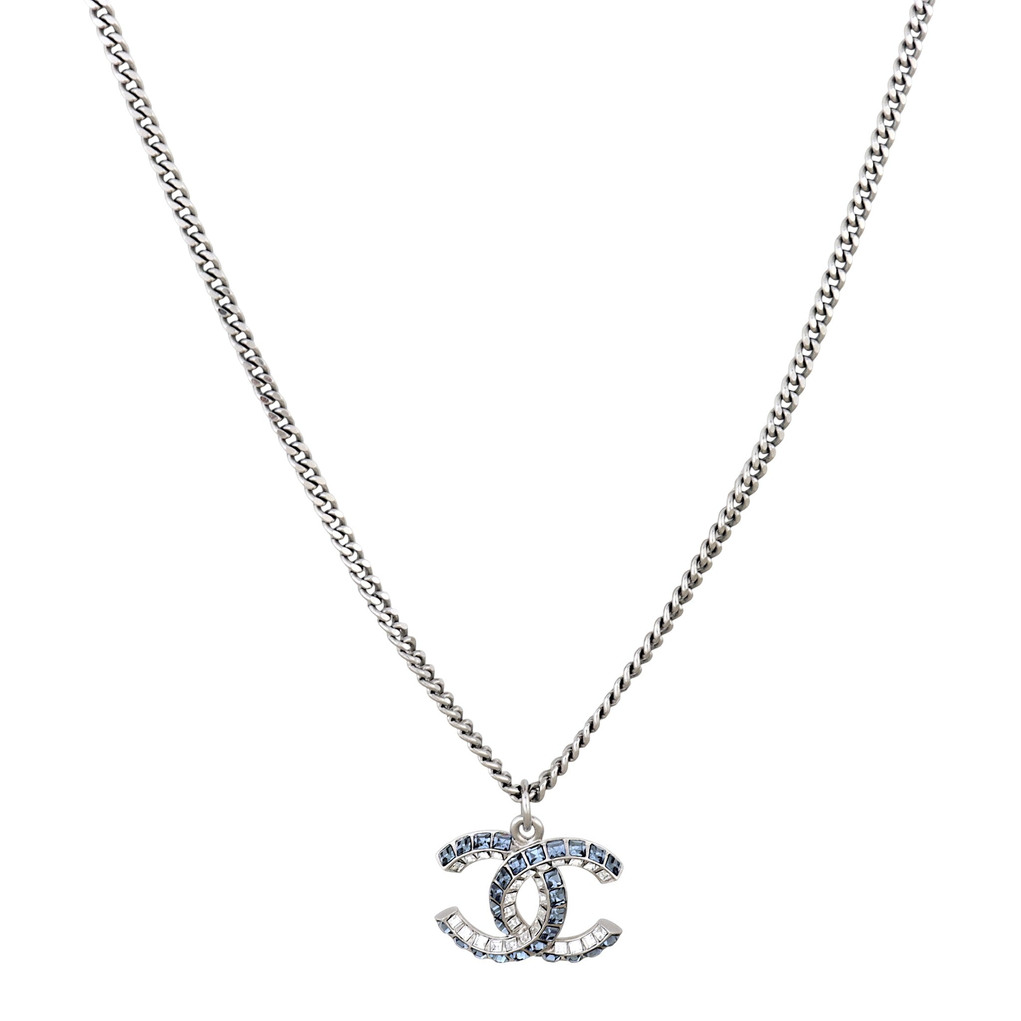 Chanel Baguette Crystal CC Necklace