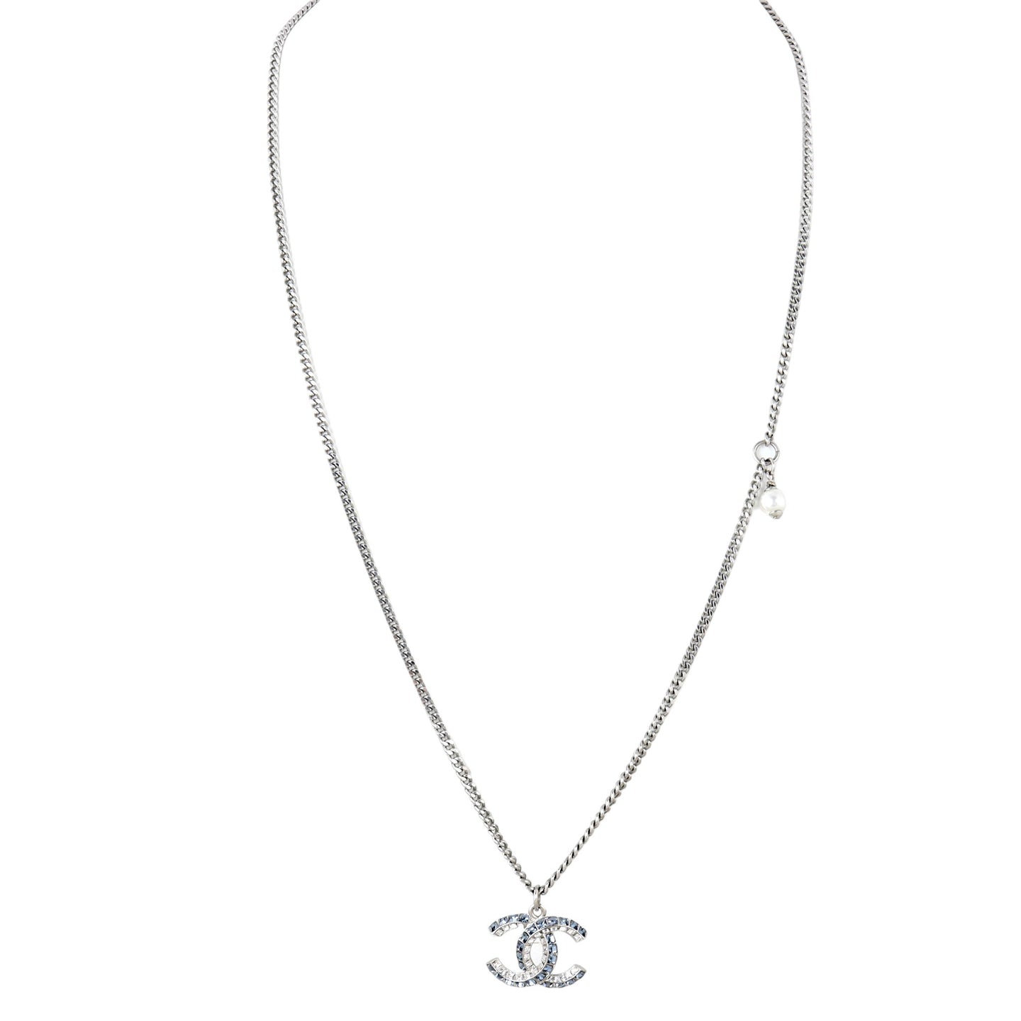 Chanel Baguette Crystal CC Necklace