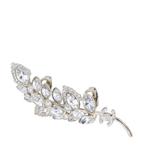 Chanel CC Crystal Leaf Climber Single Ear Clip
