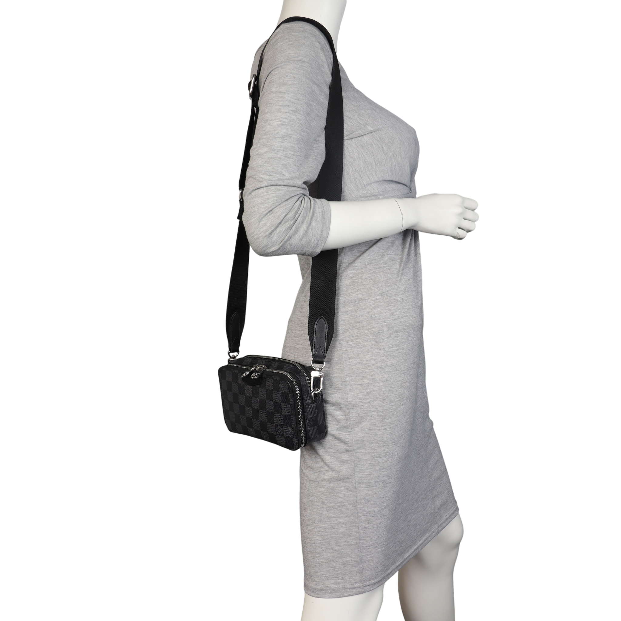 Louis Vuitton Alpha Wearable Wallet Damier Graphite