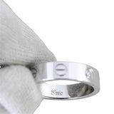 Cartier Love Ring Small 18k White Gold 1 Diamond
