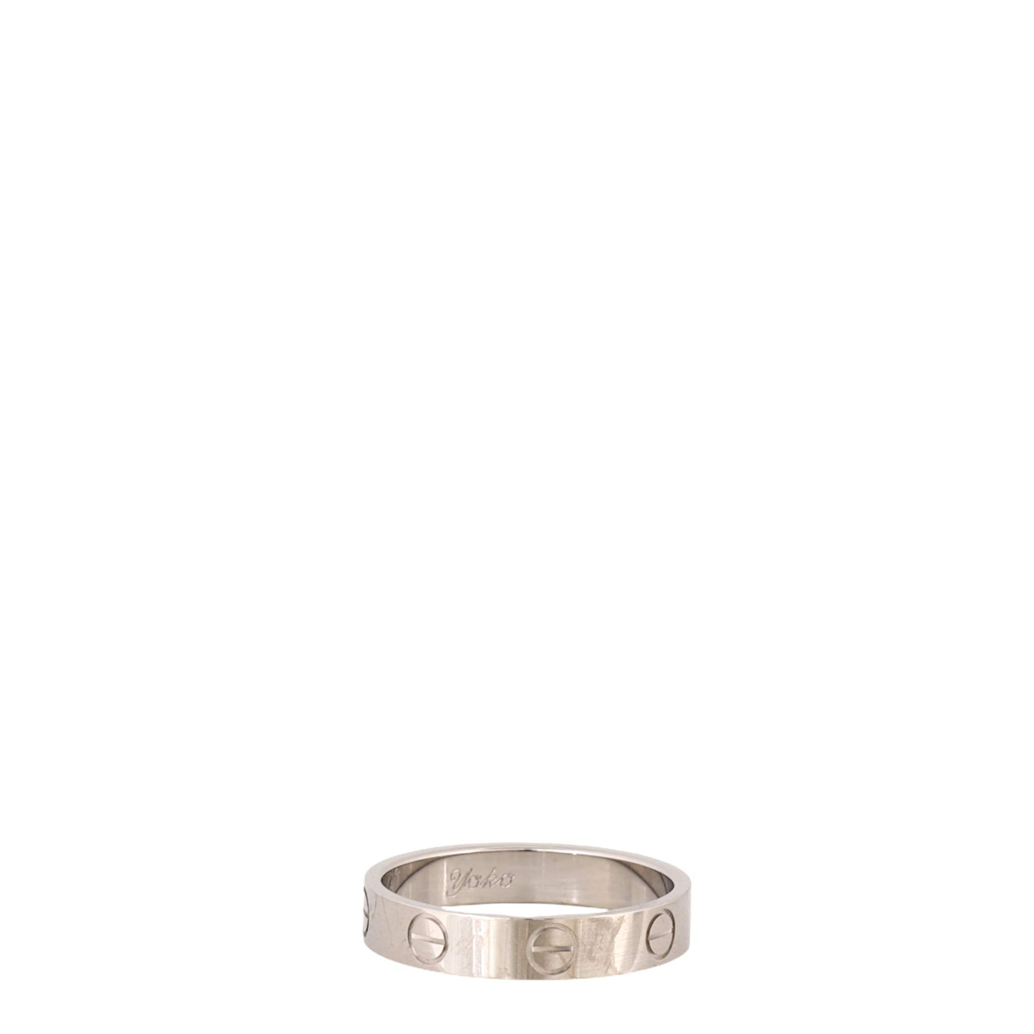 Cartier Love Ring Small 18k White Gold