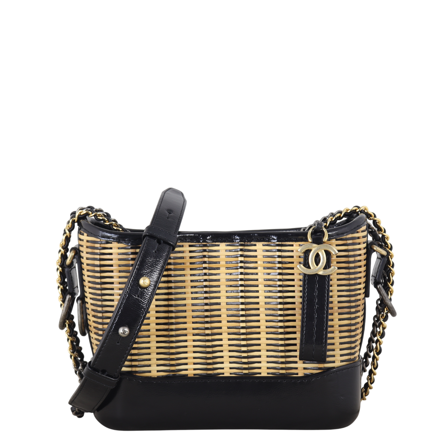 Chanel Gabrielle Hobo Small Rattan