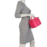 Chanel Top Handle Vanity Case Large Patent