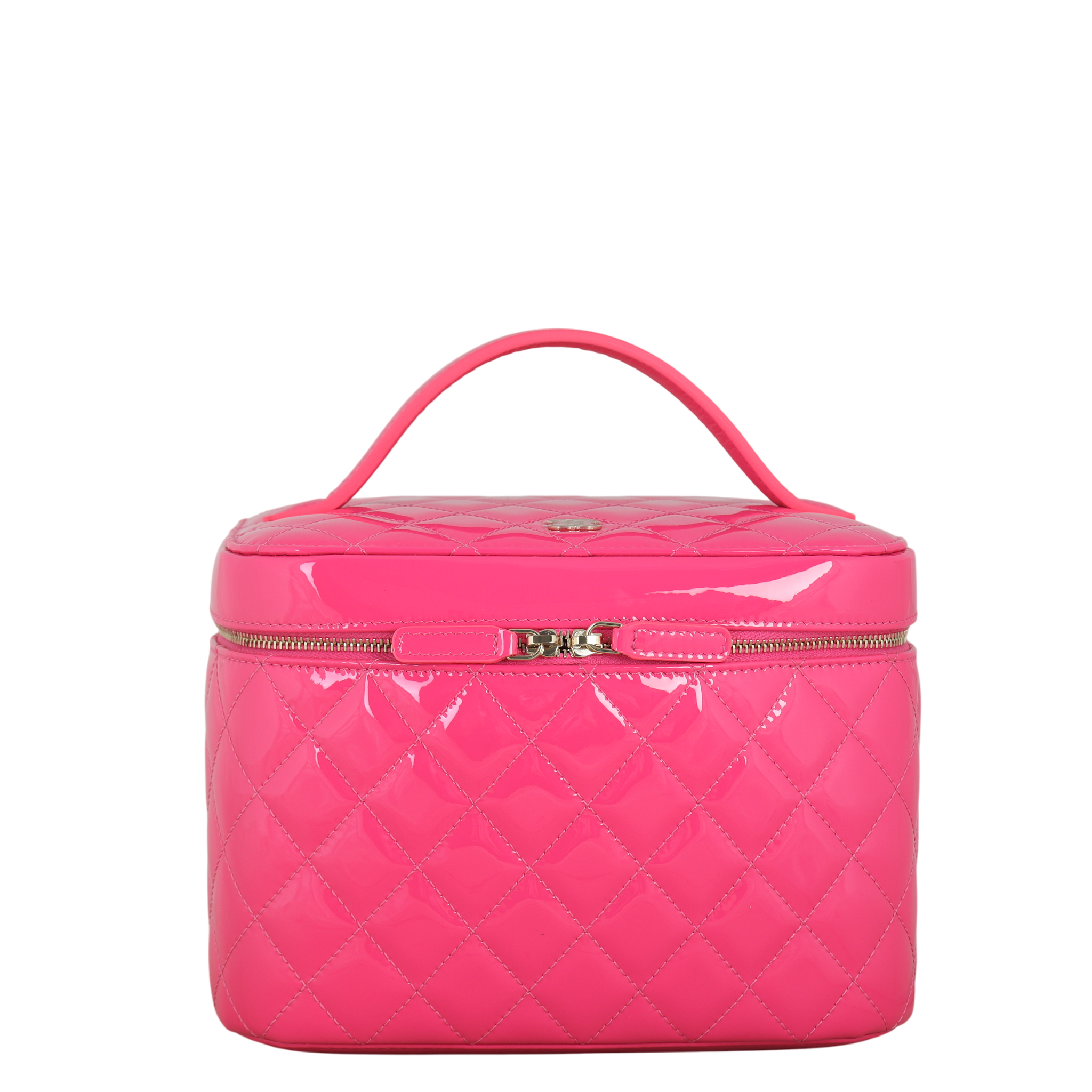 Chanel Top Handle Vanity Case Large Patent