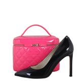 Chanel Top Handle Vanity Case Large Patent