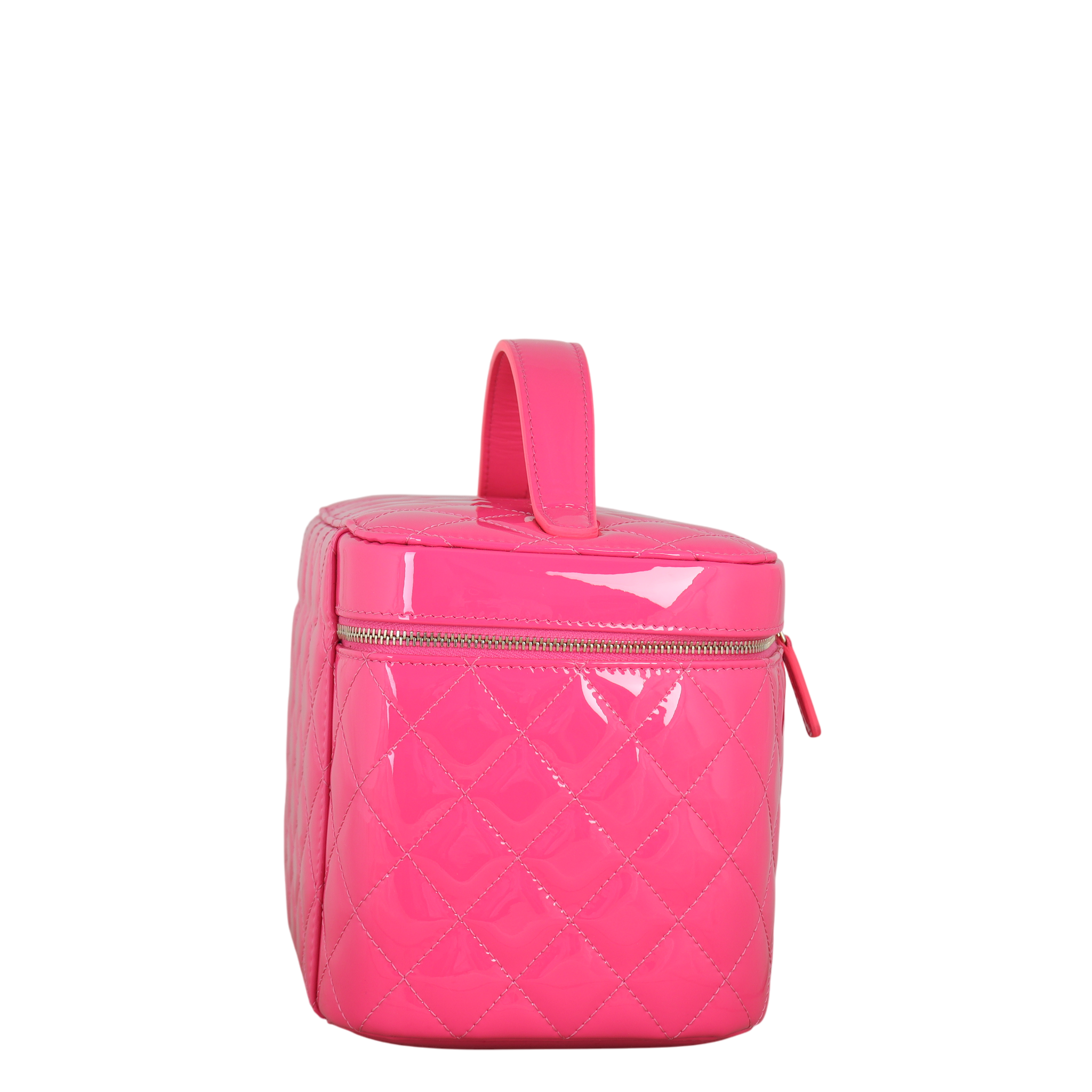 Chanel Top Handle Vanity Case Large Patent