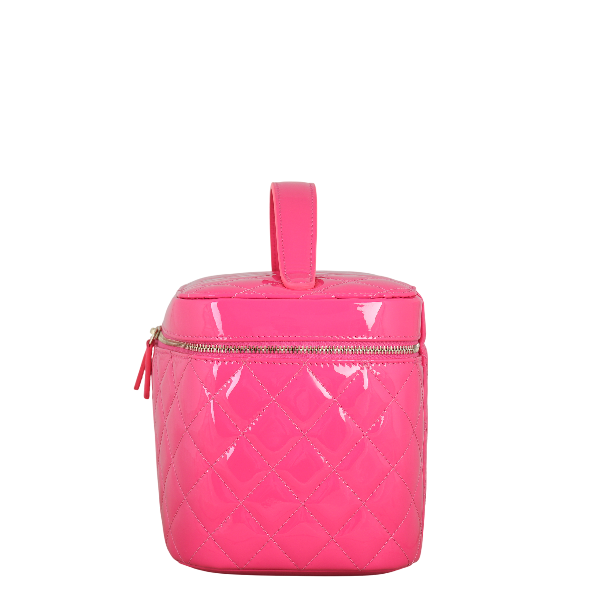 Chanel Top Handle Vanity Case Large Patent