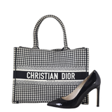 Dior Book Tote Medium Houndstooth