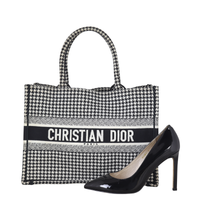 Dior Book Tote Medium Houndstooth